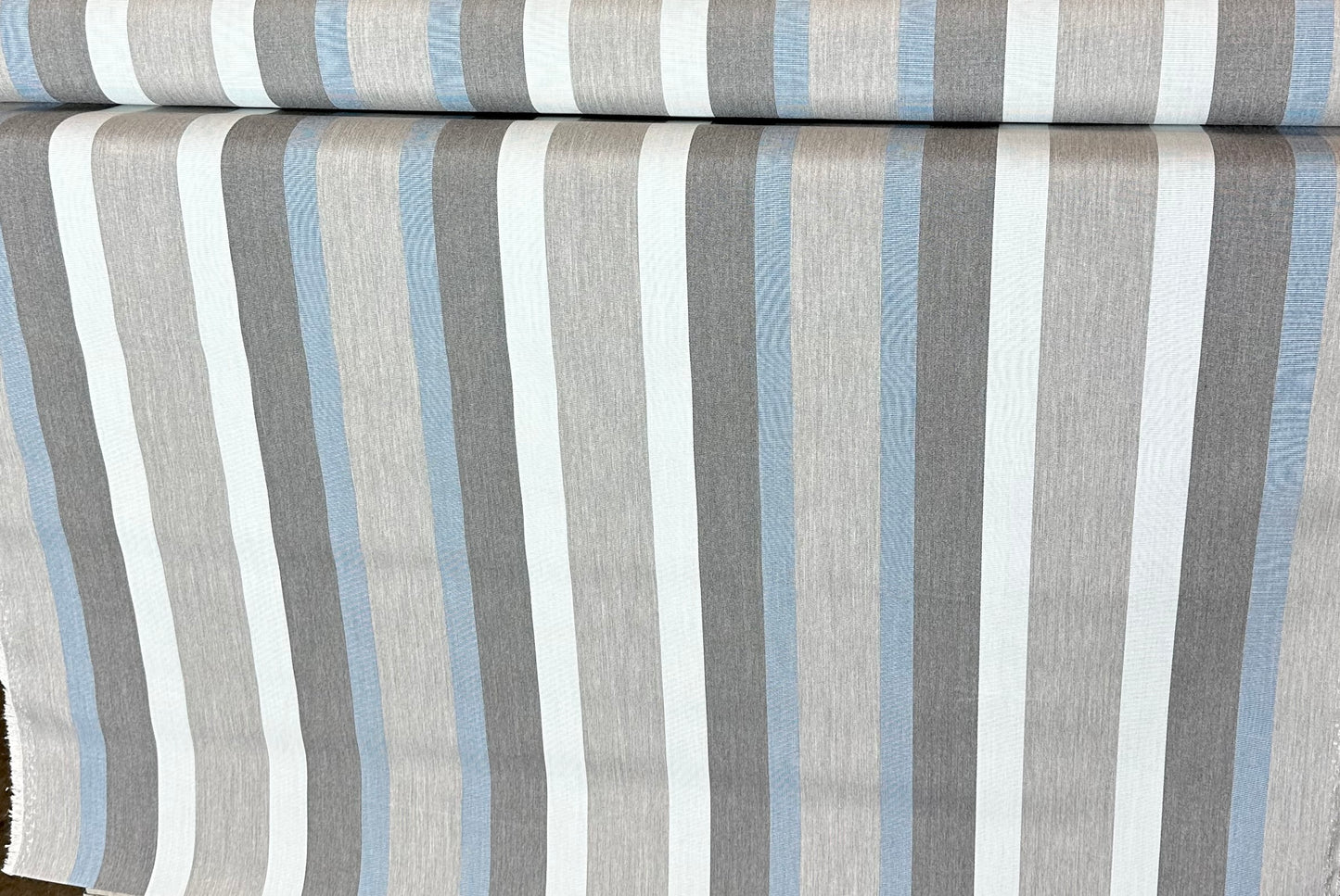 SUNBRELLA SHADE OUTDOOR WATERPROOF FABRIC MARCO BLUE GREY 4704 47" WIDE BY THE YARD
