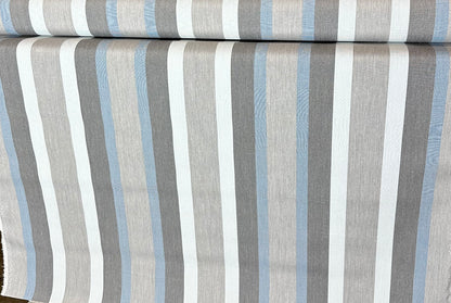 SUNBRELLA SHADE OUTDOOR WATERPROOF FABRIC MARCO BLUE GREY 4704 47" WIDE BY THE YARD