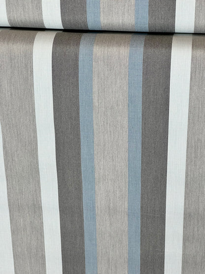 SUNBRELLA SHADE OUTDOOR WATERPROOF FABRIC MARCO BLUE GREY 4704 47" WIDE BY THE YARD