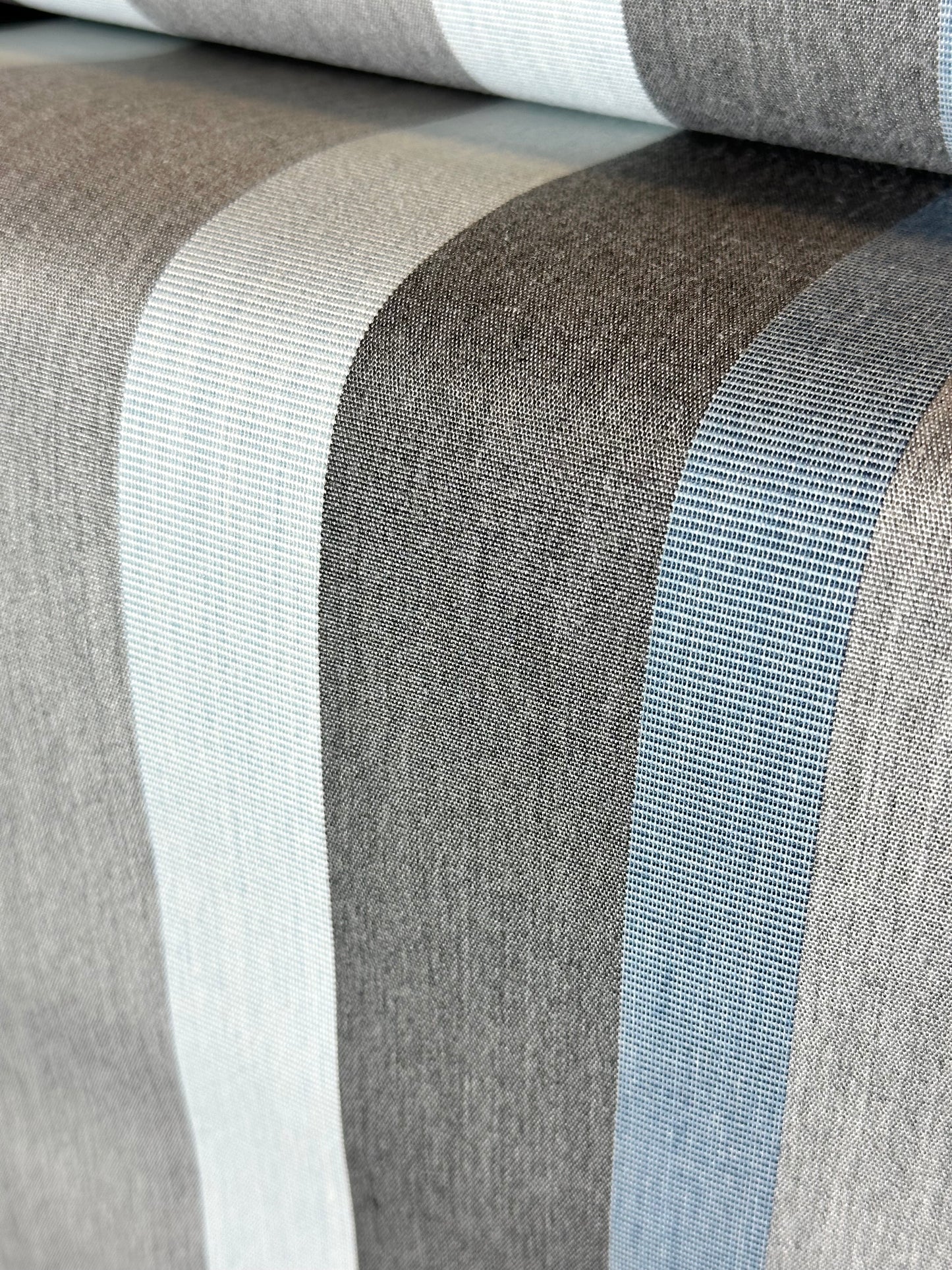 SUNBRELLA SHADE OUTDOOR WATERPROOF FABRIC MARCO BLUE GREY 4704 47" WIDE BY THE YARD