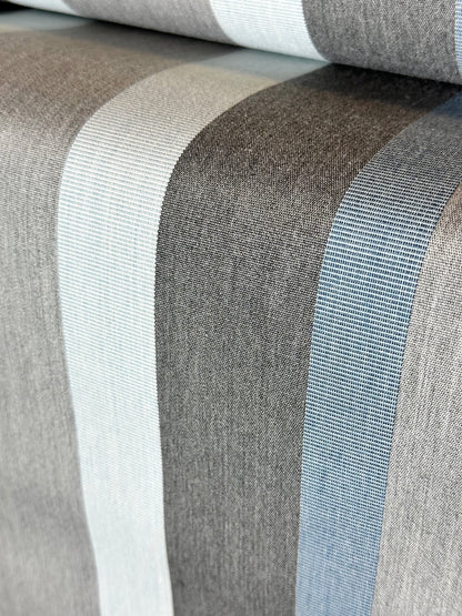 SUNBRELLA SHADE OUTDOOR WATERPROOF FABRIC MARCO BLUE GREY 4704 47" WIDE BY THE YARD