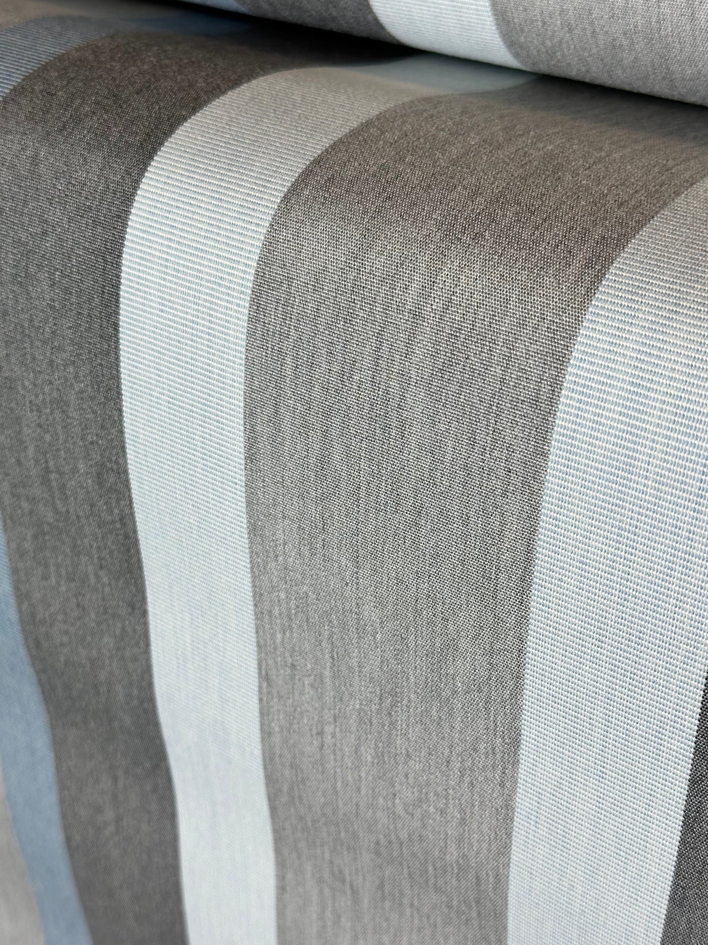 SUNBRELLA SHADE OUTDOOR WATERPROOF FABRIC MARCO BLUE GREY 4704 47" WIDE BY THE YARD