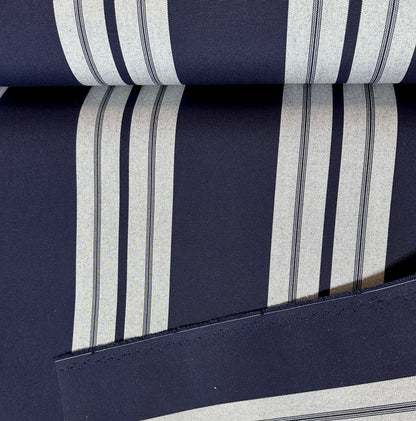 SUNBRELLA SHADE FABRIC CAPTAIN NAVY NATURAL CLASSIC 4902 MARINE 47" WIDE BY YARD