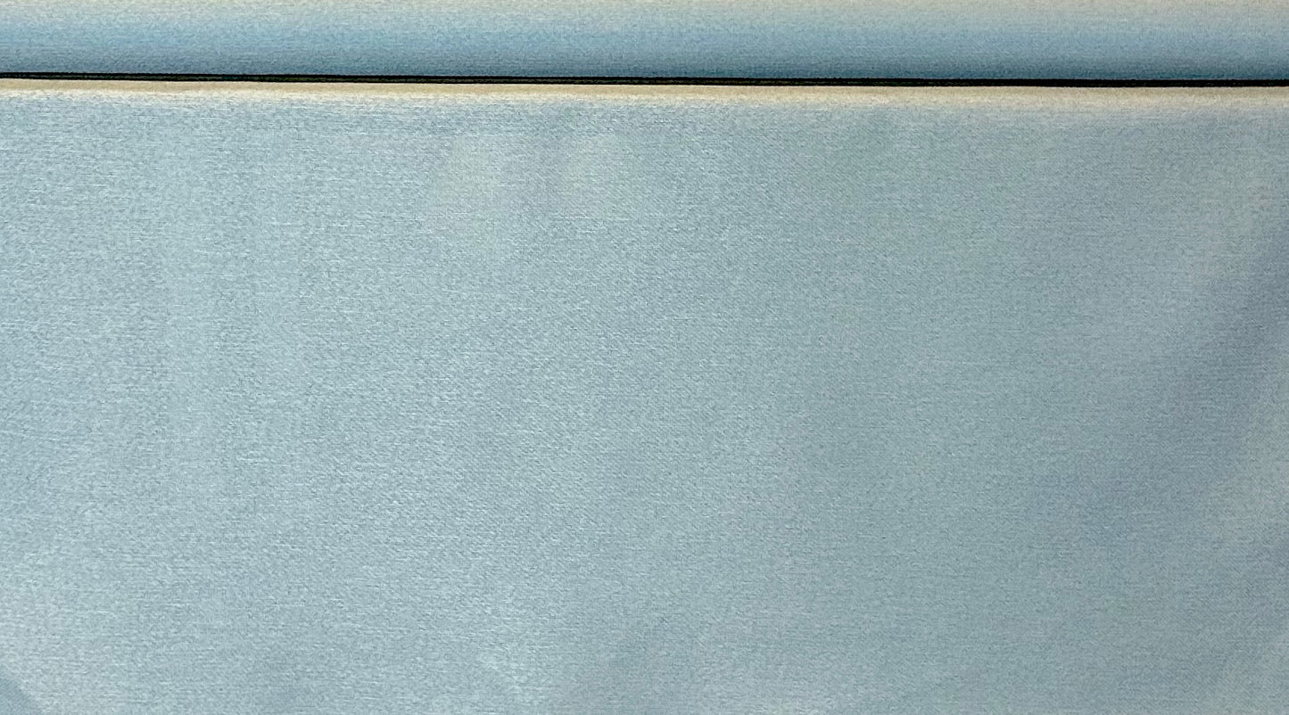 CANVAS DRAPERY LIGHTWEIGHT POLYESTER FABRIC LIGHT BLUE SHADES 64" WIDE BY YARD