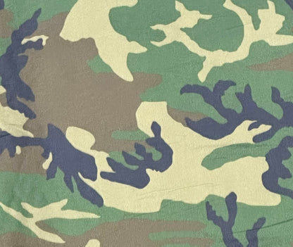 WOODLAND CAMO US MADE 70 DENIER 100% NYLON FABRIC 58" WIDE BY THE YARD