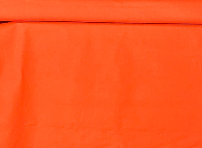 CANVAS FABRIC 100% COTTON MADE IN USA COLOR SAFETY ORANGE 7.5 OZS 62" WIDE BY THE YARD