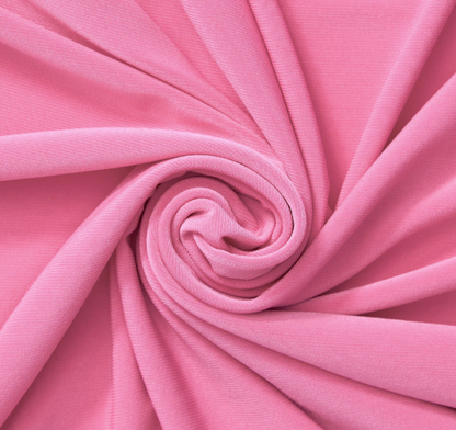 JERSEY KNIT 100% ORGANIC COTTON FABRIC 8.2 OZS. 72" WIDE COLOR TRUE PINK