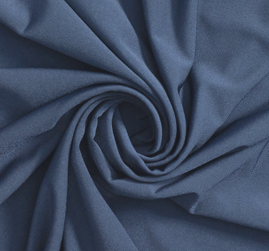 JERSEY KNIT 100% ORGANIC COTTON FABRIC 8.2 OZS. 72" WIDE COLOR NAVY BLUE