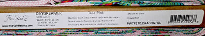 TULA PINK DAYDREAMER MACAW YA LATER COTTON QUILT CRAFT FABRIC DRAGONFRUIT BY THE YARD