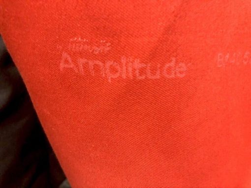 TWILL FABRIC AMPLITUDE FLAME RETARDANT COTTON BLEND RED 7ozs MADE IN USA 60" BTY