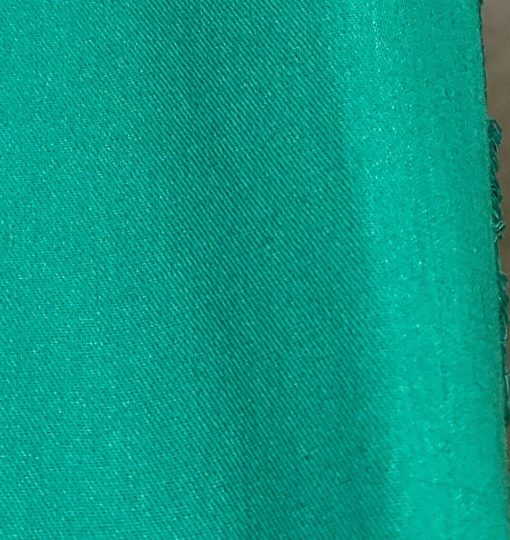 TWILL FABRIC COTTON JADE GREEN 7.5 ozs MADE IN USA 61" WIDE BY THE YARD NEW