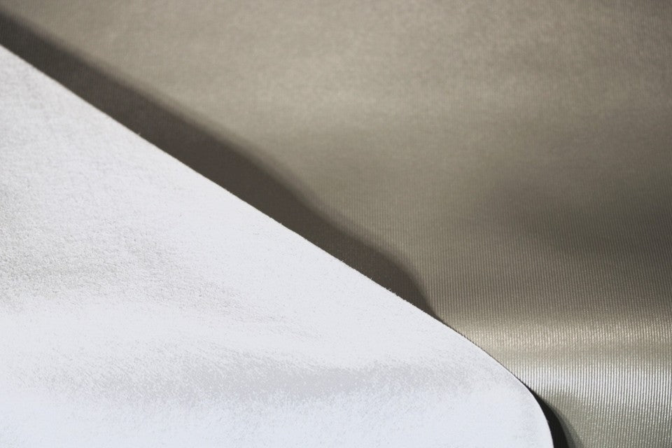 RICHLOOM VINYL FABRIC FAUX LEATHER UPHOLSTERY LIGHT BEIGE 55" WIDE WITH BACKING BY THE YARD