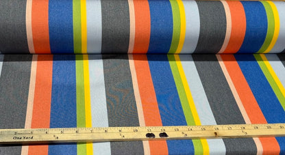 SUNBRELLA UPHOLSTERY CANVAS FABRIC WATER & STAIN REPELLENT 55" WIDE BEAMING FIESTA BY THE YARD
